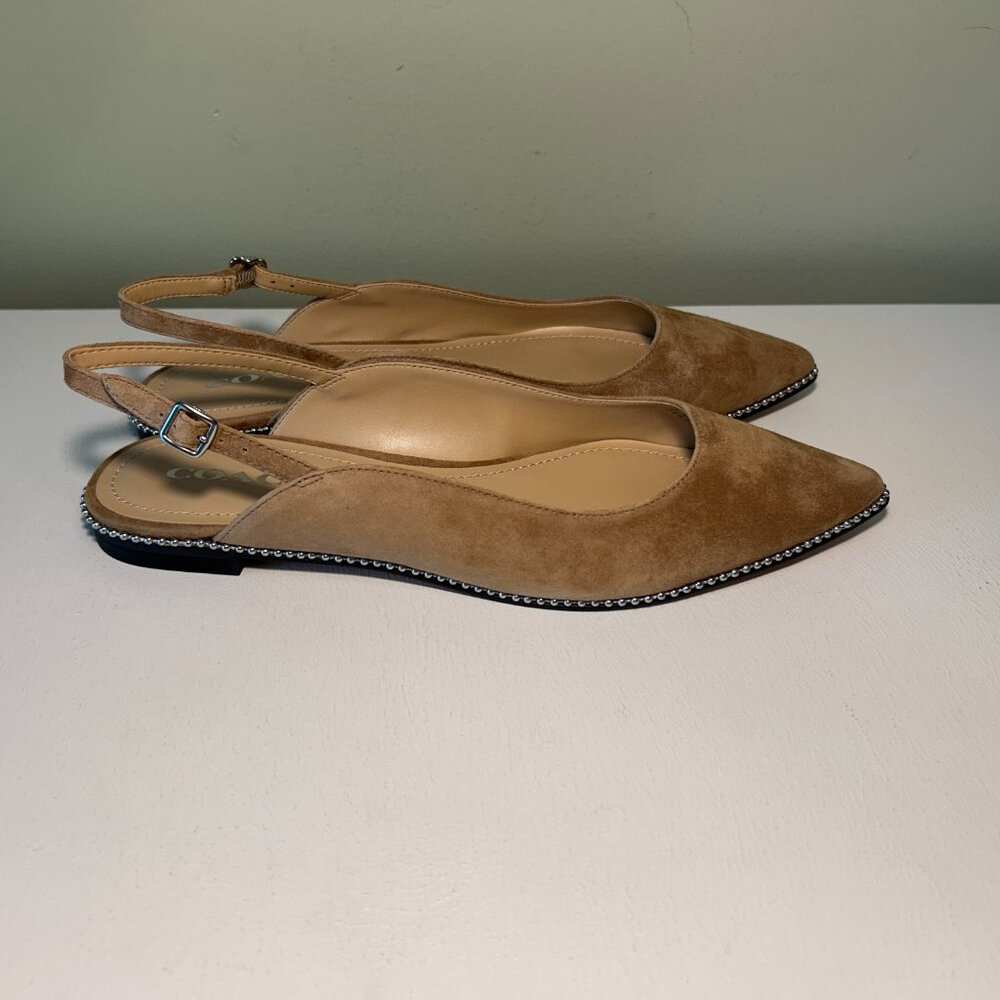 Coach Women's VAE Suede Skimmer Ballet Flat - Picture 3 of 14